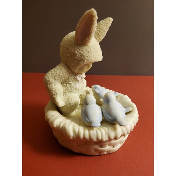 Snowbunnies "Snuggling Snowbirds" Figurine - Picture 1 of 4